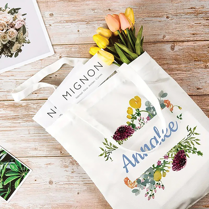 Personalised Canvas Shopping Bag