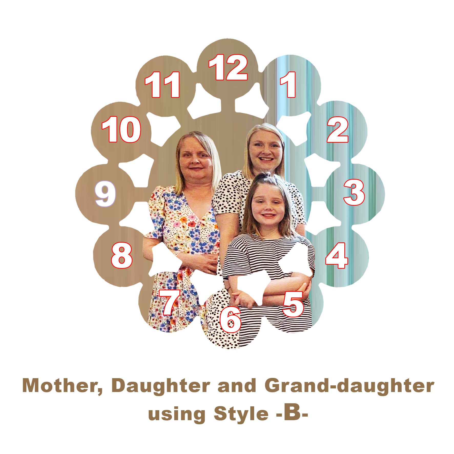 Personalised Clocks of all shapes and sizes