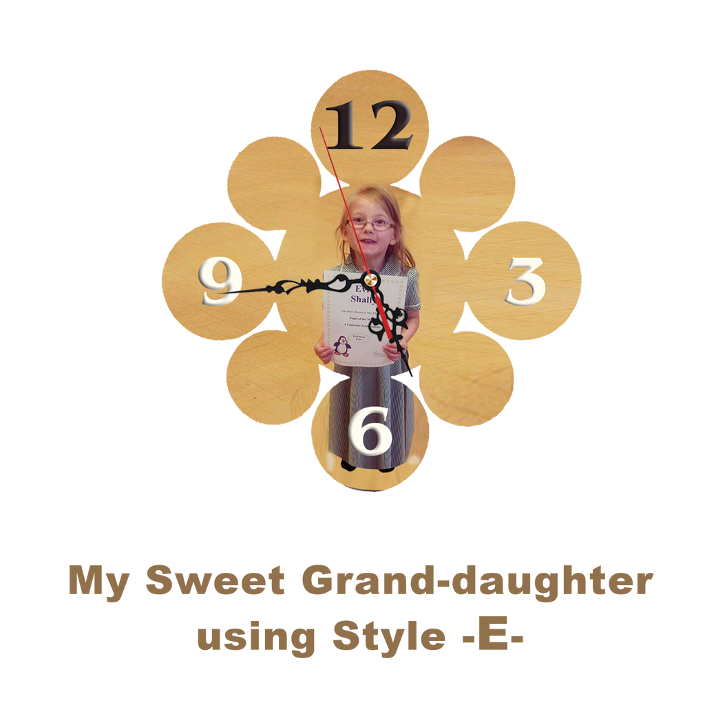 Personalised Clocks of all shapes and sizes